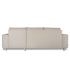 ebuy24 Nordic bank met chaise longue rechts gericht licht beige.