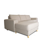 ebuy24 Nordic bank met chaise longue links gericht licht beige.