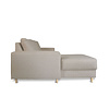 ebuy24 Nordic bank met chaise longue links gericht licht beige.