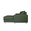 ebuy24 Nordic bank met chaise longue rechts gericht groen.