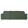 ebuy24 Nordic bank met chaise longue rechts gericht groen.