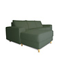 ebuy24 Nordic bank met chaise longue links gericht groen.