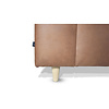 ebuy24 Nordic bank met chaise longue rechts gericht cognackleurig leer.