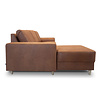 ebuy24 Nordic bank met chaise longue links gericht cognackleurig leer.