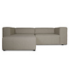 ebuy24 Heaven bank met chaise longue rechts of links gedraaid grijs zandkleurig.