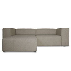 ebuy24 Heaven bank met chaise longue rechts of links gedraaid grijs zandkleurig.