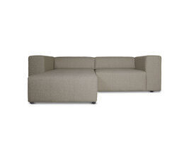 ebuy24 Heaven bank met chaise longue rechts of links gedraaid grijs zandkleurig.