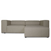 ebuy24 Heaven bank met chaise longue rechts of links gedraaid grijs zandkleurig.