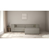 ebuy24 Heaven bank met chaise longue rechts of links gedraaid grijs zandkleurig.