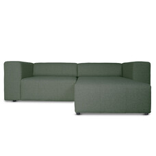 ebuy24 Heaven bank met chaise longue rechts of links gedraaid groen.