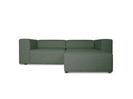 ebuy24 Heaven bank met chaise longue rechts of links gedraaid groen.