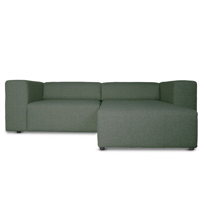 ebuy24 Heaven bank met chaise longue rechts of links gedraaid groen.