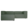 ebuy24 Heaven bank met chaise longue rechts of links gedraaid groen.