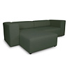 ebuy24 Heaven bank met chaise longue rechts of links gedraaid groen.