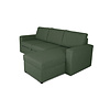 ebuy24 Odin slaapbank, hoekbank met opslag rechts of links gedraaid groen.
