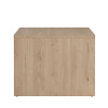 ebuy24 Next salontafel 2 lades, 2 planken eiken decor, wit hoogglans.