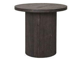 ebuy24 Boavista Hoektafel Ø48cm donkerbruin.