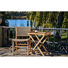 ebuy24 Ronda Bakkentafel 60x40x70cm teak.