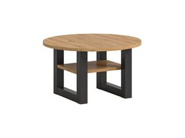 ebuy24 Seattle salontafel Ø75 cm 1 plank eiken decor.