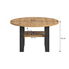 ebuy24 Seattle salontafel Ø75 cm 1 plank eiken decor.