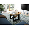ebuy24 Seattle salontafel Ø75 cm 1 plank eiken decor.