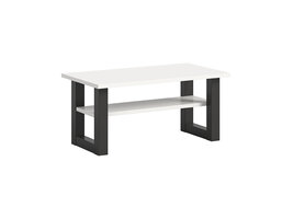 ebuy24 Seattle salontafel 90x50 cm 1 plank wit.