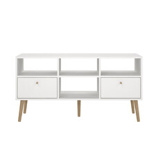 ebuy24 Bodo TV-meubel 2 lades, 4 planken wit.