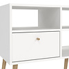 ebuy24 Bodo TV-meubel 2 lades, 4 planken wit.
