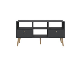 ebuy24 Bodo TV-meubel 2 lades, 4 planken matgrijs.