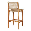 ebuy24 Derby Bartstoel teak, polyrattan.