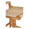ebuy24 Derby Bartstoel teak, polyrattan.