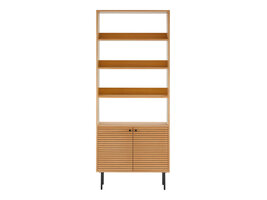 ebuy24 Kyoto wandkast 2 deuren, 4 planken eikenfineer.
