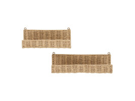 ebuy24 Treviso Wandplank set van 2 natuur.