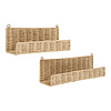 ebuy24 Treviso Wandplank set van 2 natuur.