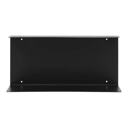 ebuy24 Lille Wandplank 40x18x18cm zwart.