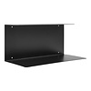 ebuy24 Lille Wandplank 40x18x18cm zwart.