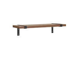 ebuy24 Luxor Wandplank natuur, zwart.