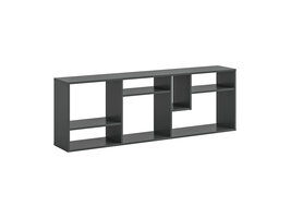 ebuy24 Tommy wandkast 7 vakken grijs.