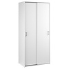 ebuy24 Space kledingkast 176x78x49cm, 2 schuifdeuren wit.