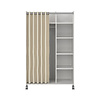 ebuy24 Kit kledingkast 160x100x49cm, Open, garderobesysteem wit, beige.