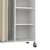 ebuy24 Kit kledingkast 160x100x49cm, Open, garderobesysteem wit, beige.