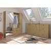 ebuy24 ProjektX kledingkast 2 deuren eiken decor.