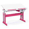 ebuy24 Pijii bureau 1 lade, verstelbaar wit, roze.