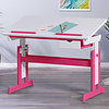 ebuy24 Pijii bureau 1 lade, verstelbaar wit, roze.