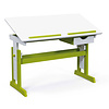 ebuy24 Pijii bureau 1 lade, verstelbaar wit, groen.