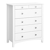 ebuy24 Mulon kommode 2,1,3 laden wit zuiver.