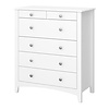 ebuy24 Mulon kommode 2,1,3 laden wit zuiver.