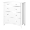 ebuy24 Mulon kommode 5 laden wit zuiver.