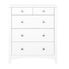 ebuy24 Mulon kommode 5 laden wit zuiver.