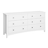 ebuy24 Mulon kommode 6 laden wit zuiver.